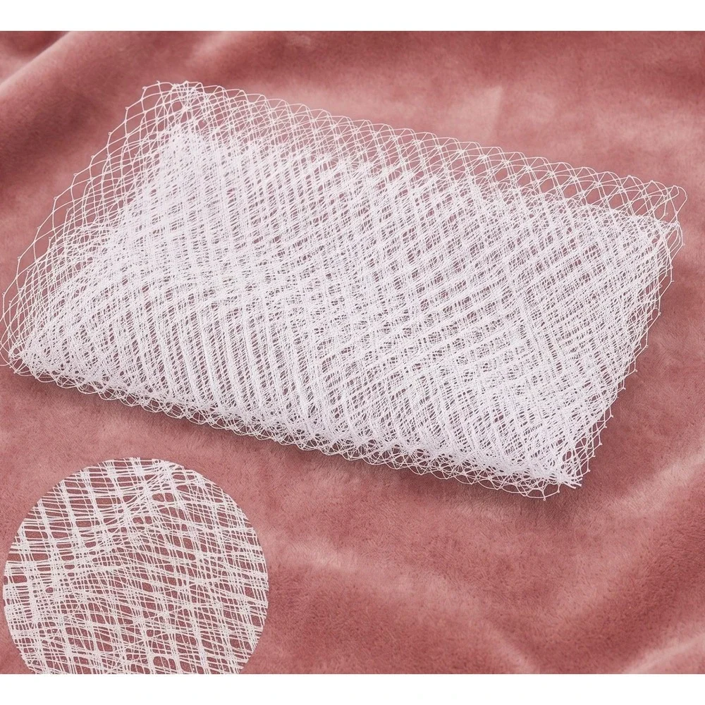 White bird cage hat veil netting french birdcage net 1+ blusher length bird cage